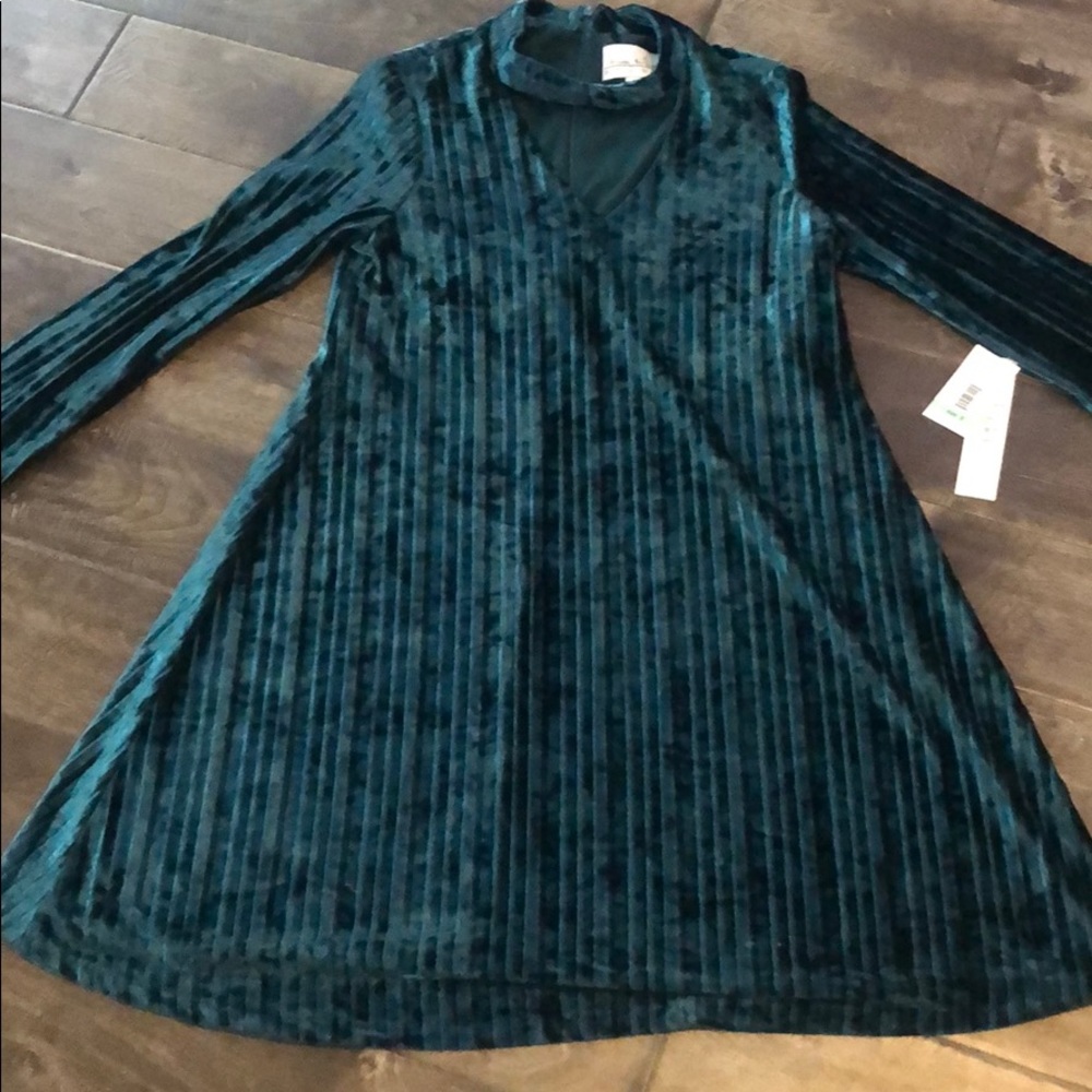 Nicole Miller Emerald velvet dress Size 8